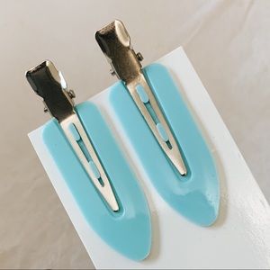 BRAND NEW Glossier Style Light Blue Hair Clips